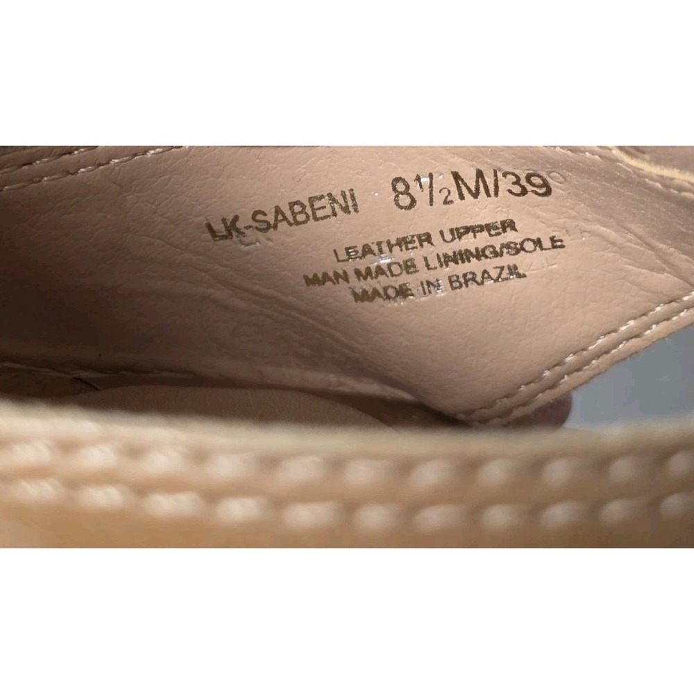 Lucky Brand Womens Sabeni T- Strap Block Heeled Strappy Sandals Tan Size 8.5 M - Picture 9 of 9